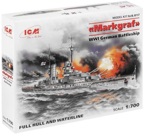 ICM 1:700 - Markgraf full hull & waterlin, WWI