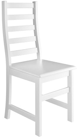 Weißer Stuhl Eris Küchenstuhl Massivholzstuhl Esszimmerstuhl 90.71-21 W