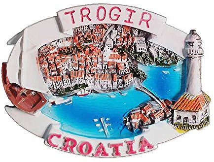 Trogir Kroatien Kühlschrankmagnet Souvenir Kollektion, Haus & Küche Dekoration Magnetaufkleber Trogir Kroatien Kühlschrankmagnet