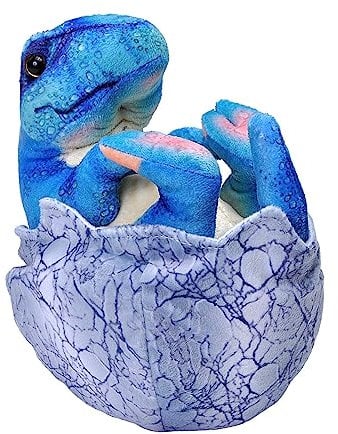 Wild Republic Dinosaur IV Baby Egg T-Rex, Dinosaurier, Mädchen und Jungs Geschenk, Schmusetier für Babys, Nachhaltiges Kuscheltier mit Einer Füllung aus recycelten Wasserflaschen, 20 cm