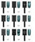 Nikou Manicure Nail Art Tools - 9Pcs/Set 3D Cat Eye Magnetic LED Polish Soak Off Portable UV Gel Magnet Stick Multiple Style