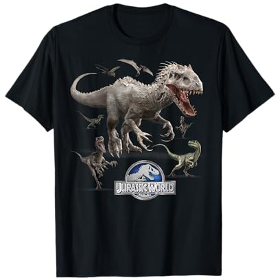 Jurassic World Indominus Rex Raptor Run Maglietta