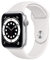 Apple Watch Series 6 (GPS, 44MM) Cassa in Alluminio Argento con Cinturino Sport Bianco (Ricondizionato)