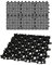 BigDean 6X Rasengitter Paddockplatte SCHWARZ 50x50 cm Rasenmatten Rasenwaben Kiesgitter Parkplatzrasen 1,5m²