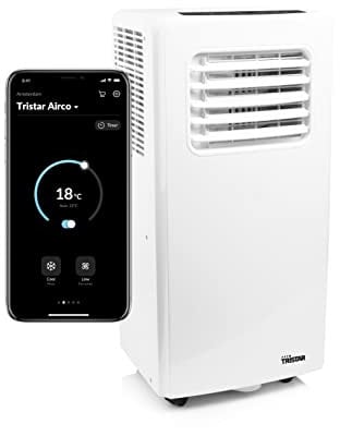 Tristar AC-5670 Climatizador conectado Wifi, capacidad de enfriamiento 1750 frigorías, función calefacción, deshumidificador y ventilador, control por voz y app, mando a distancia, temporizador, 785 W