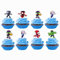 CAIKEZI Spiderman 48pcs Cupcake Toppers, Spiderman Cake Decorations, Red, Paper, Tabletop Mount, 3 Speeds, Cake Toppers