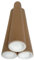 Versand Schutz Aufbewahrungs Hülse Rohr Rolle 10-50cm bis DIN A2 mit Deckel Durchmesser innen 38mm (30cm, B: 3 x 30cm)