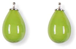 HEIDE HEINZENDORFF Einhängerpaar Tropfen, Kiwi, 16 mm, vergoldet