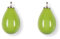 HEIDE HEINZENDORFF Einhängerpaar Tropfen, Kiwi, 16 mm, vergoldet