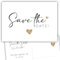 Kackspecht 50 Zauberhafte Save The Date Karten für die Hochzeit auf hochwertigen 300g Cremepapier. Boho Einladungskarten Einladung Hochzeit