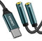 LOKUKA Adaptador de Auriculares USB C y micrófono, Tipo C a 2 Conectores Jack de 3,5 mm, Divisor de Cable de 4 Pines TRRS, Adaptador de Audio Ambos Auriculares Compatible con Huawei