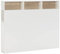 HOMN LIVING Cabecero de Cama Zeus 165 cm con almacenaje Blanco, 2 Puertas 9 Huecos