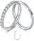 NIUSIMAN 2PC Nasenpiercing 20G Nasenpiercing ring Stecker Chirurgenstahl Helix Piercings Silber Scharnier Ohrringe Hoop Clicker Hinge Nasenpiercing Stecker Ohr Septum Piercing Tragus Nase Ring Hoop
