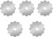 Vleant Lot de 5 lames de rechange durables pour cutter rotatif 45 mm pour matelassage, scrapbooking, couture, loisirs créatifs