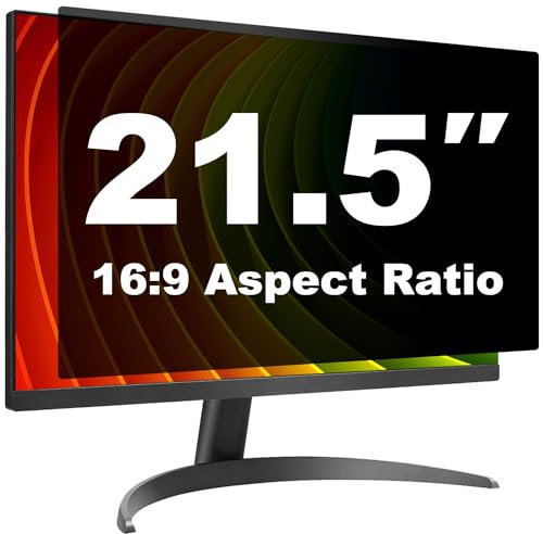 Pozlle 21.5 Inch Computer Privacy Screen for 21.5 16:9 Aspect Ratio Widescreen Monitor, Eye Protections Anti Glare Blue Light Blocking Film, Anti Spy Screen Protector PC Monitor Privacy Filters