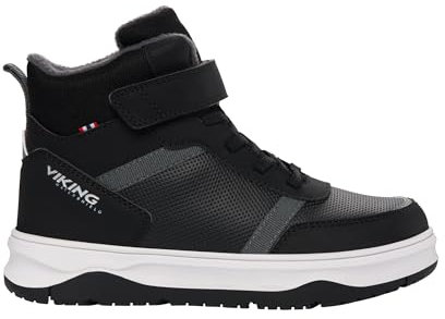 Viking Squad Warm WP 1V Snow Boot, Black, 39 EU