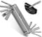 NEEWER Set di cacciaviti pieghevoli multifunzione 10 in 1: 4 cacciaviti, 6 chiavi esagonali, strumento tascabile, compatibile con SmallRig Camera Cage Rig treppiede piastra QR, UA048S argento