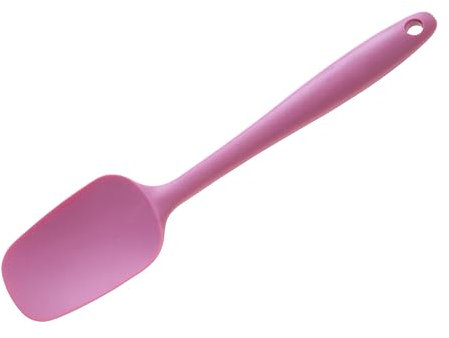 Wiltshire Silicone Spatula, Spoonula, Dough Scraper, Heat-Resistant Utensil, Non-Stick, Non-Scratch, Studio Pink, 27.2x6x1.5cm