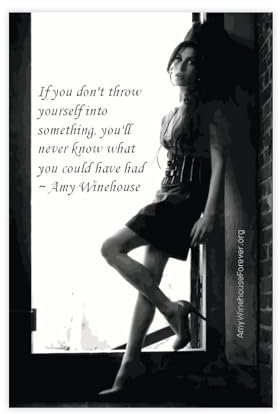 GUITDW Poster Sängerin Amy Winehouse, Leinwandposter, Wandkunst, Dekordruck, Gemälde für Wohnzimmer, Schlafzimmer, Dekoration, ungerahmt, 30 x 45 cm