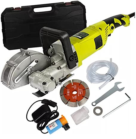 8300W électrique mur Chaser rainure Machine à sous brique mur découpeuse acier béton Cutter scie circulaire outil électrique Facile à utiliser pour les débutants et les pros (Color : 160mm 8300W, Si