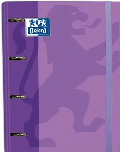Oxford Carpeta de Anillas Malva A4+ (4 Unidades)