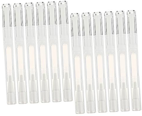 Beatifufu 15stücke Teiliges Transparente Nagelöl-stifte Nachfüllbare Kosmetikbehälter Für Wimpernwachstum Und Lippenpflege Leere Tuben Praktische Applikatoren