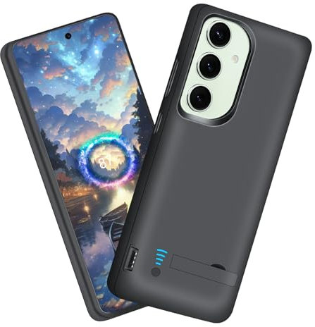 Sitong Battery Case for Samsung Galaxy S24+ / S24 Plus, 5000mAh Rechargeable Extended Battery Charging Charger Case, Add 100% Extra Juice, Not Compatible with S24 or S24 Ultra (6.7 inch) Black