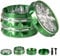 Clear Top Herb Grinder Metal Large 2.5'' Large 4-Part, Aluminum Alloy Spice Grinder with Pollen Catcher