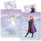 MTOnlinehandel Bettwäsche 100x135, Klein-Kinderbettwäsche Anna & ELSA Mädchen und Jungen Babybettwäsche, 100% Baumwolle, 1x Kissenbezug 40x60 + Bettbezug 100x135 (Eiskönigin)