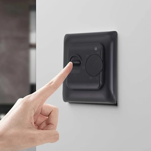 HEBEOT Electric Underfloor Heating Thermostats Wired Thermostat Black Digital Room Thermostat For Underfloor Heating 86X86x45mm