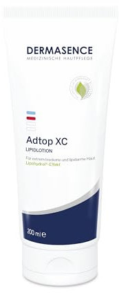 DERMASENCE Adtop XC Lipidlotion, 200 ml, Körperlotion für sehr trockene und empfindliche Haut, lindert Juckreiz und Spannungsgefühl, mit pflanzlichen Ölen, parfümfrei, vegan, für Erwachsene und Kinder