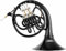 Classic Cantabile WH-30BK MardiBrass Kunststoff Bb-Waldhorn Schwarz - inkl. Mundstück & Hülle mit Rucksackgurten - Für Anfänger und Profis - Wetterfest und Wasserdicht - leichtes, stabiles Instrument