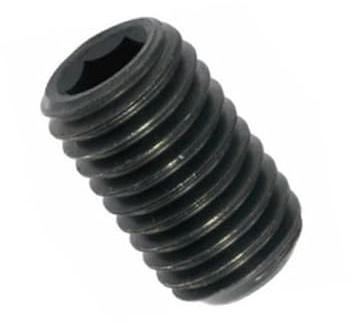 Madenschrauben/Gewindestifte M5 x 5 mm Schwarz 45H - DIN 913 - mit Kegelkuppe und Innensechskant - Metrisch Gewinde (Gewinde: M5, Länge: 5 mm, Menge: 25 St.)