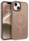GaoBao Magnetic for iPhone 14 Plus Case,[Compatible with MagSafe] Slim Fit iPhone 14 Plus Phone Cases Thin Shockproof Translucent Matte Back Magnetic Protective Cover for iPhone 14 Plus 6.7,Brown