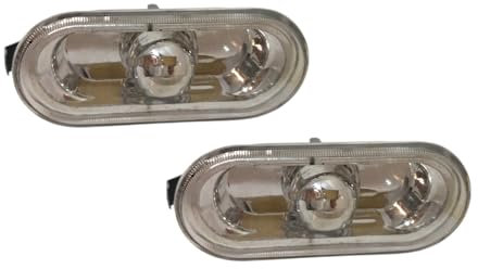 PROMOLINK 2x Seitenblinker Blinker Blinkleuchte Weiß Kompatibel Mit VW Golf Polo Passat Amarok Caddy T5 Sharan Lupo Seat Ibiza Leon Toledo Alhambra 2K0949117 7H0949117