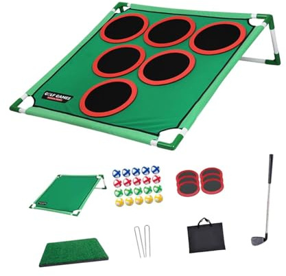 Golf Pong Put Spielset, Übungstrainings Tool Umfasst Golfbälle Und Tragbare Tasche für 3 4 5 6 Jahre Alte Kinderbüro, Einzelregal
