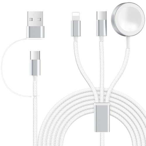 3 en 2 recargador para iwatch ,1.2M Cable de carga cargador iphone 16 15 14 13 12 11 Pro Max cargador smartwatch cargador iwatch apple,base cargador iphone y apple watch lightning to usb c