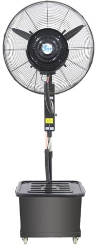 Industrial Pedestal Fan, Heavy Duty High Velocity Air Circulation, Adjustable Height for Warehouses, Factories, Large Spaces