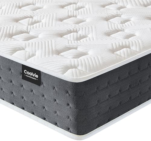 Coolvie Matratze 90x190 HäRtegrad 3-4 - Oeko-Tex-Zertifizierung - 20cm HöHe 7 Zonen Taschenfederkern Federkernmatratze - Ideal für Kinderzimmer Alleinstehende Mieter Kleine Schlafzimmer Etagenbett