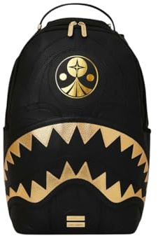 Sprayground Adatto per uno zaino King, taglia unica, nero, da uomo, ecopelle/poliestere, 20 litri, collaborazione fondazione, 45,7 x 29,2 x 15,2 cm