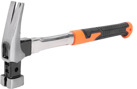 Keenso Campinghammer, Zelthering-Entferner aus Edelstahl mit Ergonomischem Griff, Leistungsstarker Magnetkopf für Outdoor-Camping und Bauarbeiten (quadratischer Kopf)