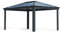 Palram Dallas 4900 Gartenpavillon 3x4.9 : Höchst Widerstandsfähig, Hardtop Pavillon. Robuste Konstruktion aus Aluminium mit isoliertem Dach aus Polycarbonat. Ideal als freistehende Überdachung.