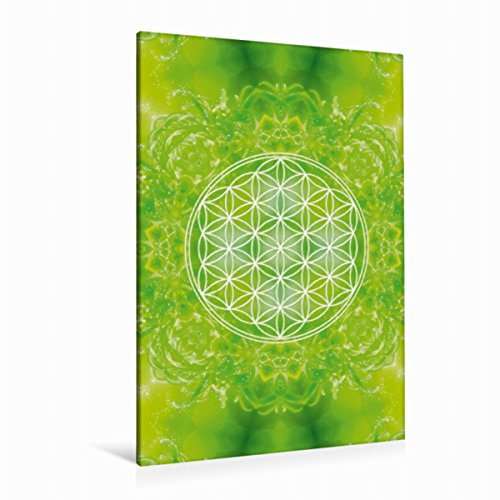 Premium Textil-Leinwand 80 x 120 cm Hoch-Format Blume des Lebens - Heilkraft Natur | Wandbild, HD-Bild auf Keilrahmen, Fertigbild auf hochwertigem Vlies, Leinwanddruck von Gaby Shayana Hoffmann