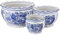 HakkaGirl Blue and White Porcelain, Flower Pots, Decorative Plant Pots for Indoor -Set of 3