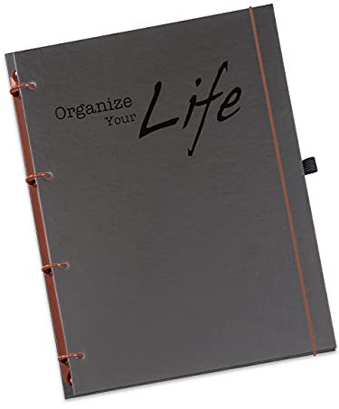 flexiNotes ORGANIZER A5 2024, Typ: OYL, Wochenkalender Basic - (Ring L,Braun)