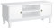 HOMCOM Mobile Porta Tv Bianco Opaco Classico con Ante in Legno per TV 50'' 120×45×50.5cm