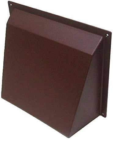 9 x 9 Brown Air Brick Hooded Cowl Cover Surface Mounted for Openings Air Bricks, Grilles & Air Vents