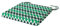 SOFTILLO Patio Chair Cushion with Seat Ties | Indoor and Outdoor Furniture Seating | Water-Resistant Polyester | Kitchen Dining, Lawn & Garden, Coffee Shop Use | Zig Zag Green