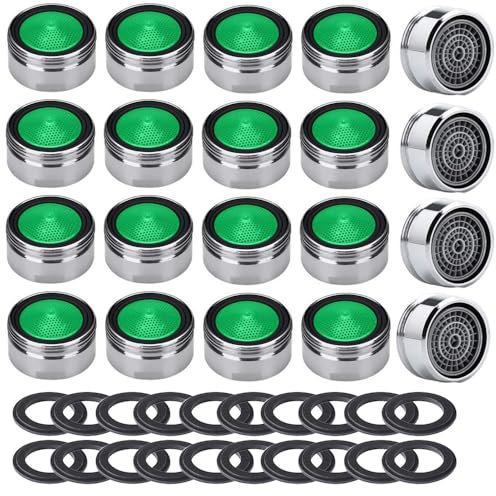 Gebildet 20pcs Rompigetto Aeratore Rubinetto M24 Filtro Rubinetto da Cucina,Risparmio Idrico