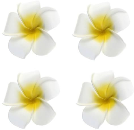 Case Cover 4pcs Frangipani Hairpin Hawaii-Blumen-Haar-klipp Barrette Tropische Hochzeit Braut Orchidee Haarspange Zubehör
